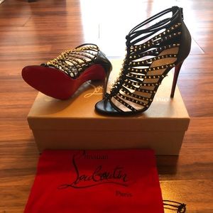 Christian Louboutin Millaclou Black Gold Spike.
